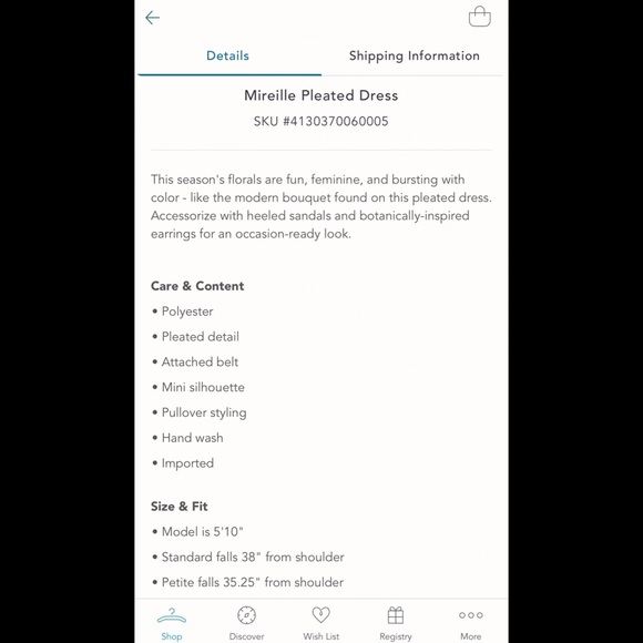 LIKE NEW - Mireille Pleated Dress, XL - Picture 8 of 9